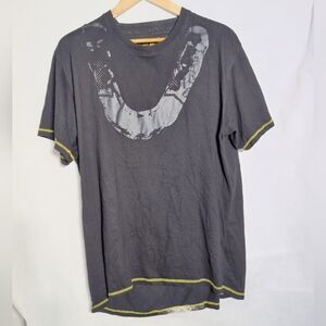 Envision Univsallembassy MMA Sz K Men's Black T-Shirt with Yellow Accents